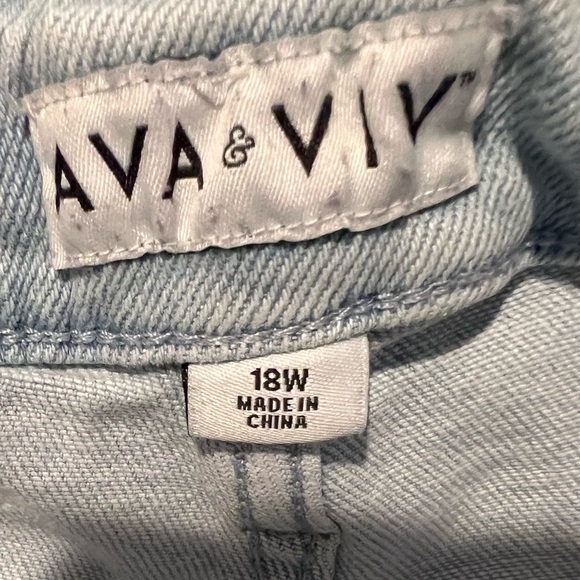 Plus Size Denim Shorts - Picture 2 of 3